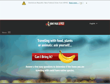 Tablet Screenshot of dontpackapest.com